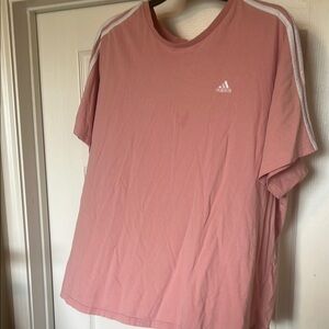 Adidas Pink Short Sleeve Tees Casual Wear